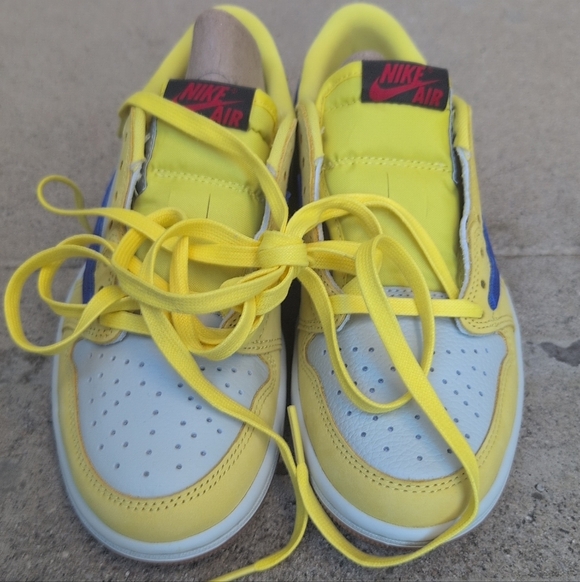 Nike Air Jordan 1 Retro Low OG SP Travis Scott Canary (Women's) Size 5.5 - Picture 7 of 7